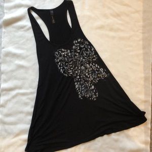 Lemon Tree Boutique Flowy Tank w/ Bow appliqué
